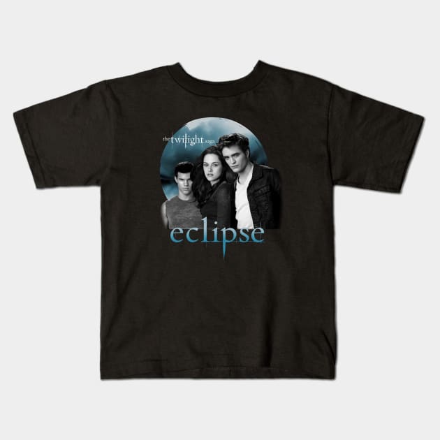 Twilight Eclipse Group Girls Kids T-Shirt by Stephensb Dominikn
